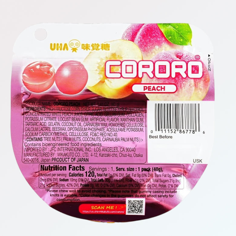 Cororo Gummy Candy - Peach