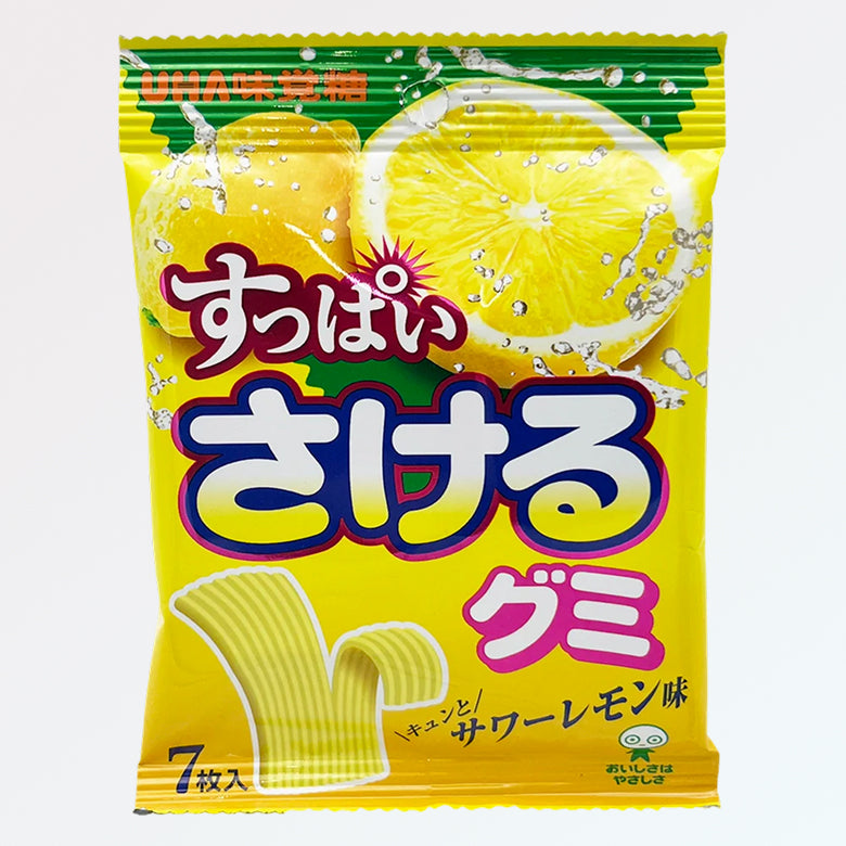 Sakeru Lemon Japanese Gummy String Candy