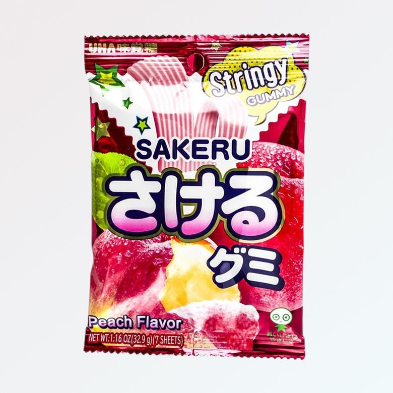 Sakeru Peach Japanese Gummy Candy